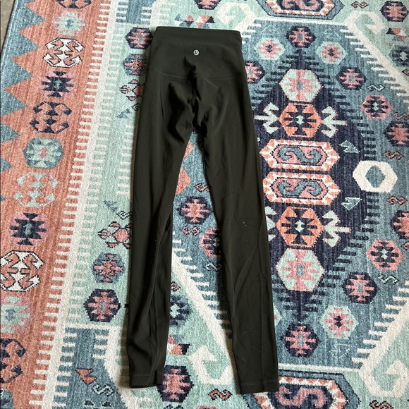 Lululemon Olive Green High Rise Align Leggings - Picture 1 of 5
